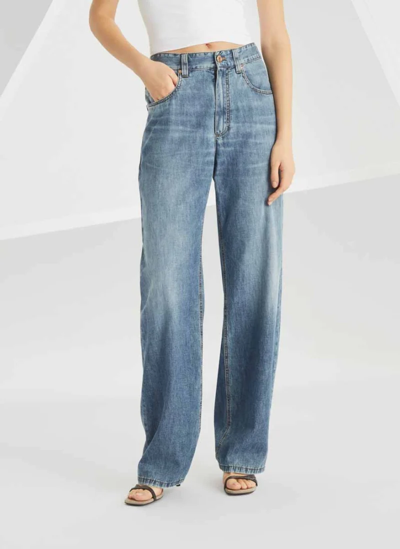 Деним 'Vintage look' Brunello Cucinelli — снимка 7