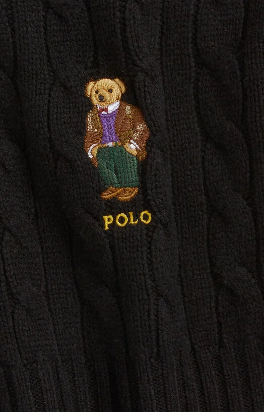 Комплект от шал и шапка с Polo Bear бродерии — снимка 2