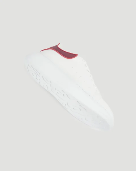 Oversized Sneakers in White and Red — снимка 3