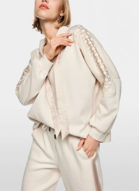 Суитшърт с декоративни кристали Marc Cain Sports — снимка 7