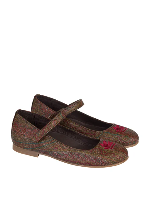 Балеринки с бродерия Etro Kids