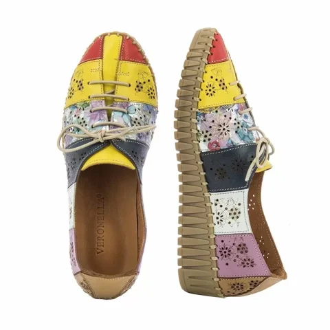 Дамски Ежедневни VERONELA – 398.314 YELLOW MIX — снимка 4