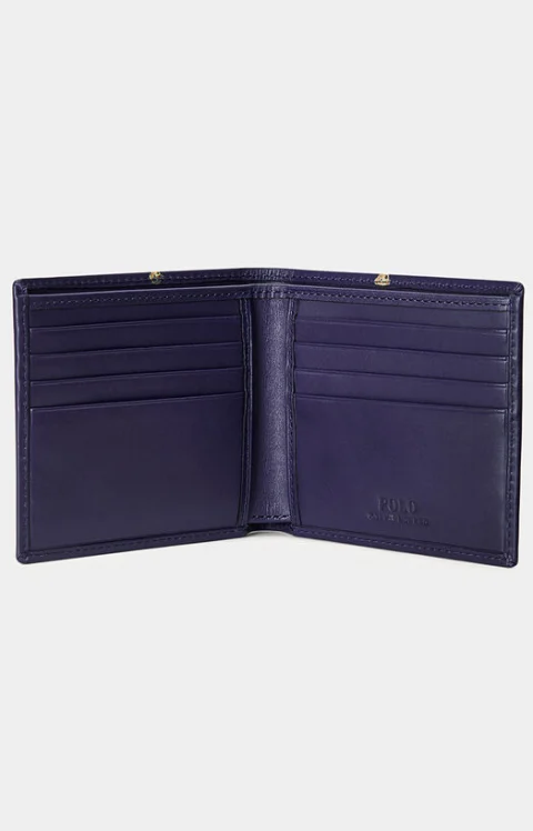 Син портфейл BILLFOLD с принт — снимка 3