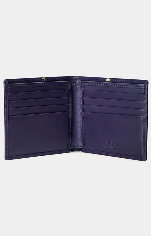 Син портфейл BILLFOLD с принт — снимка 3