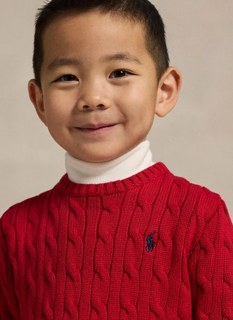 Пуловер 'Cable-Knit' Ralph Lauren Kids 2-7 — снимка 3