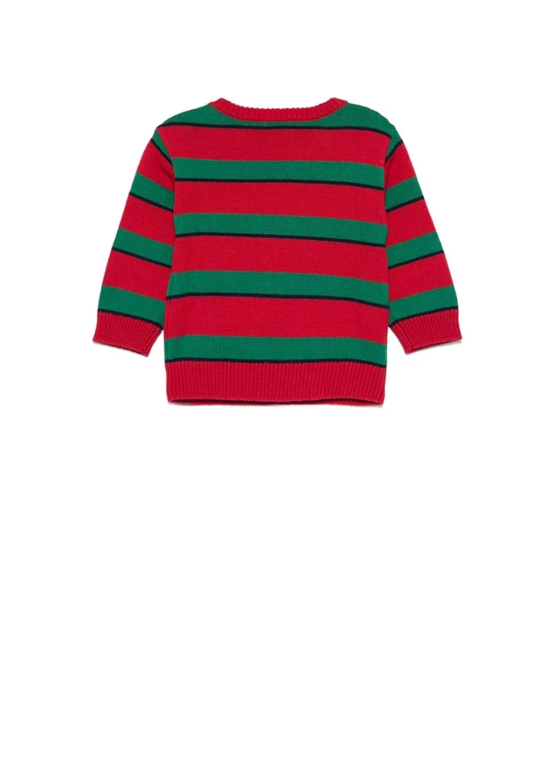 Пуловер с бродерия 'Teddy Bear' Moschino Kids — снимка 3