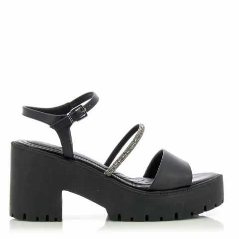 Дамски Сандали На Ток RAMARIM – 2354225 BLACK/GRAPHITE