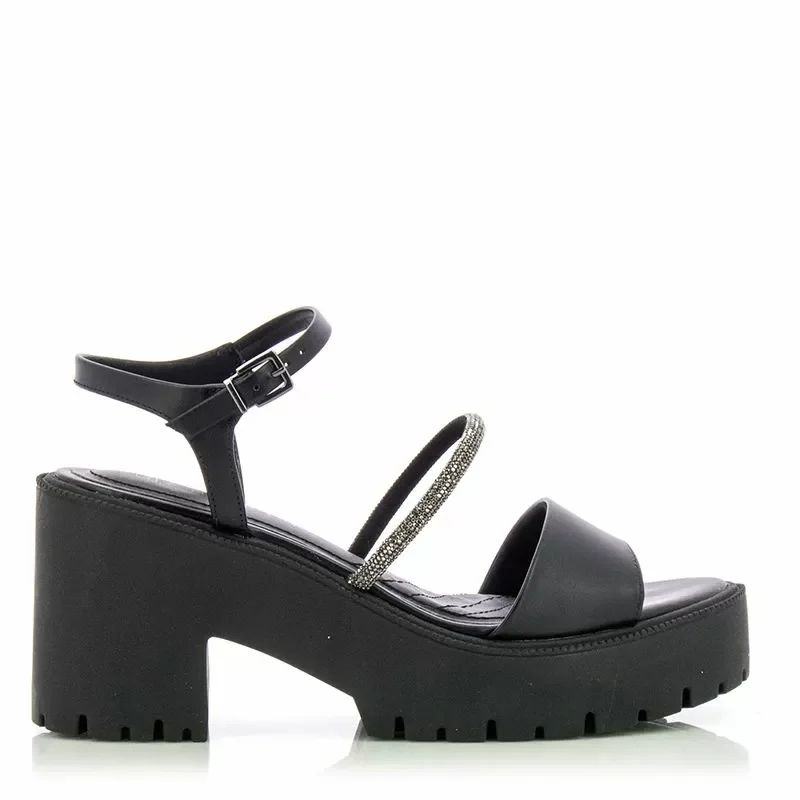 Дамски Сандали На Ток RAMARIM – 2354225 BLACK/GRAPHITE