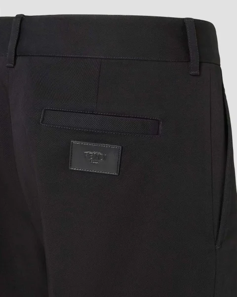 Cotton Pants in Black — снимка 3