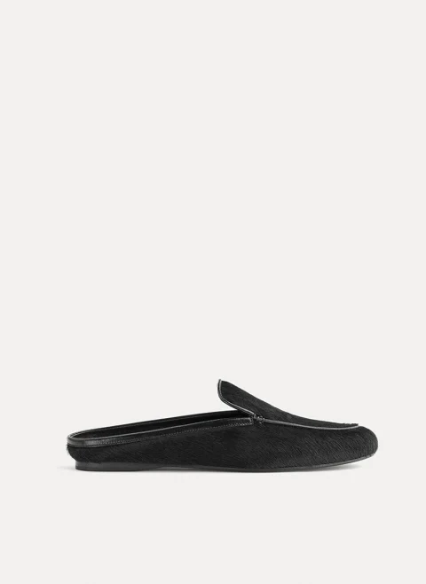 Сабо с 'pony' ефект 'loafer style' forte_forte