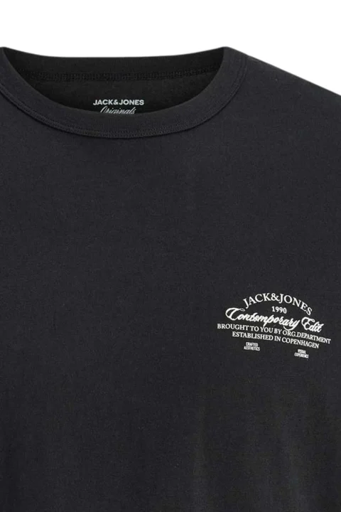 T-Shirt Jornantucket Script Chest 12290859 C-N10 black — снимка 2
