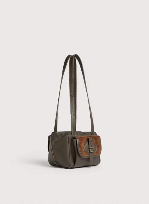 Мини чанта Coccinelle Mavery Pocket Fango Cognac — снимка 2