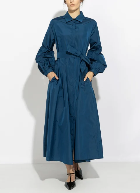 Рокля-риза от тафта Max Mara Mxmbaruffa — снимка 5