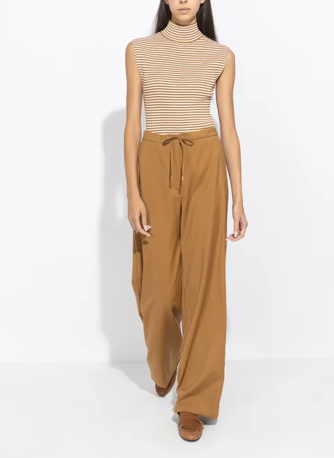 Разкроен панталон от фина вълна Max Mara Studio Mstcrisma
