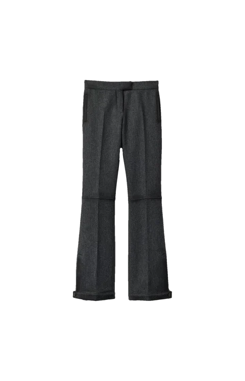 Double Wool Pants in Grey