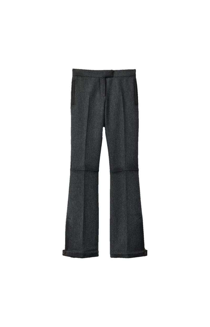 Double Wool Pants in Grey