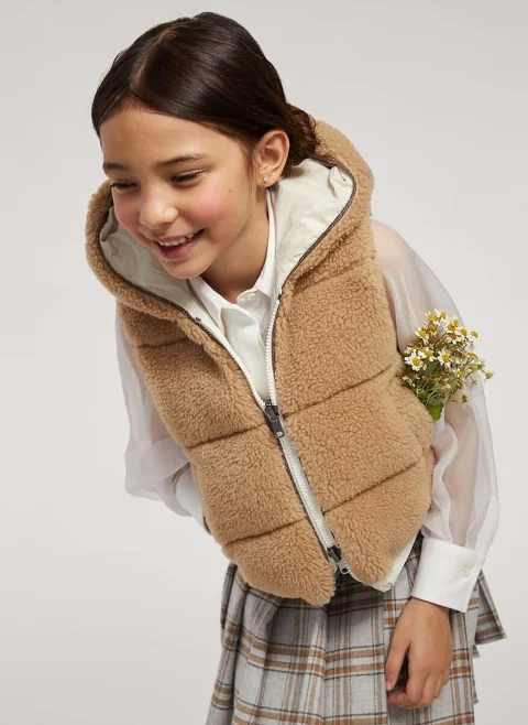 Двулицев елек Brunello Cucinelli Kids 8-10 — снимка 3