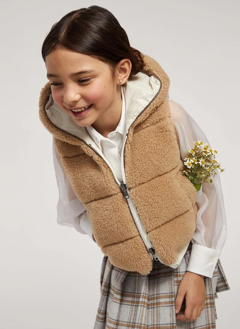 Двулицев елек Brunello Cucinelli Kids 8-10 — снимка 3