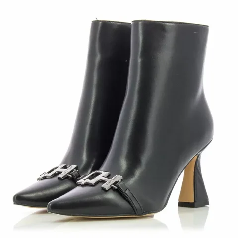 Дамски Боти На Ток QUEEN HELENA – K3277 BLACK PU — снимка 3