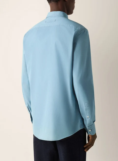 Риза от деним 'Bleached finish' Zegna — снимка 2
