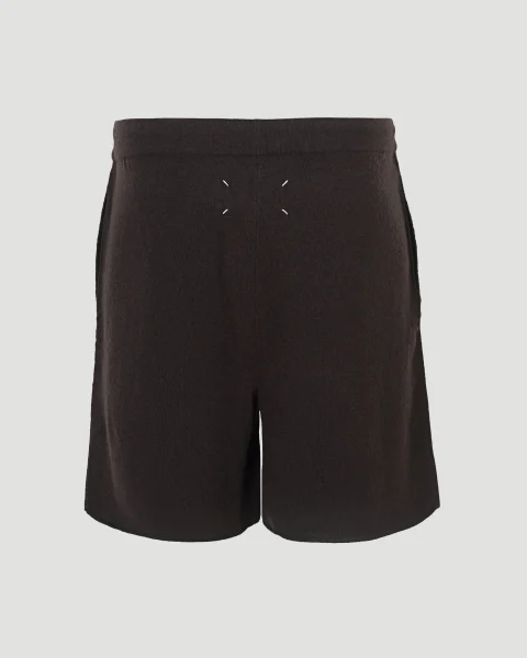 Cashmere Knit Shorts in Brown — снимка 2