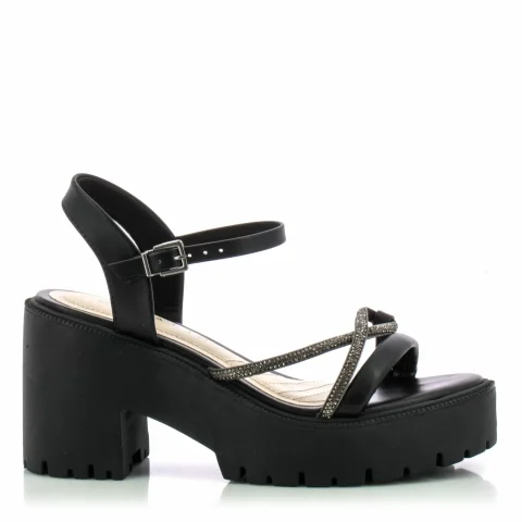 Дамски Сандали На Ток RAMARIM – 2454202 BLACK/BLACK