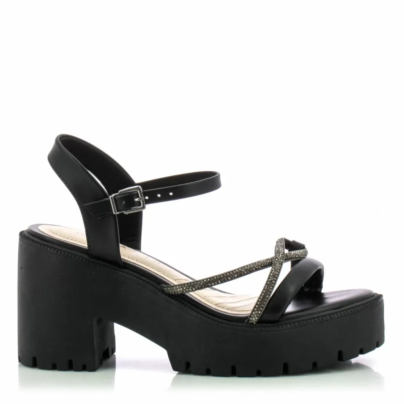 Дамски Сандали На Ток RAMARIM – 2454202 BLACK/BLACK