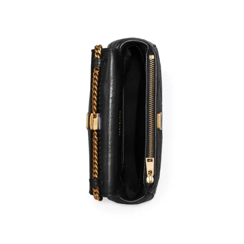 Дамска черна чанта Mini Charlie TORY BURCH — снимка 10