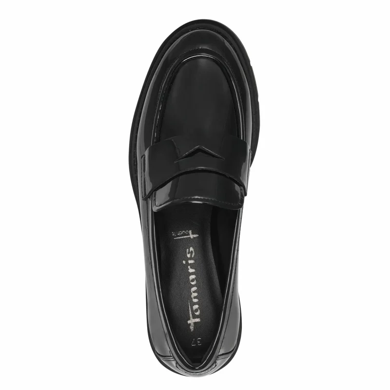 Дамски Лоуфър TAMARIS – 1-24313-42-018 BLACK PATENT — снимка 5