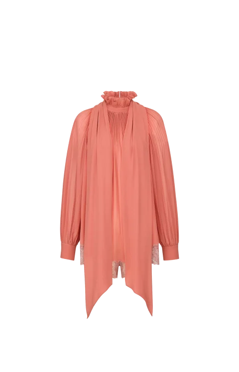 Lavallière Romper in Terracotta Clair Silk — снимка 3