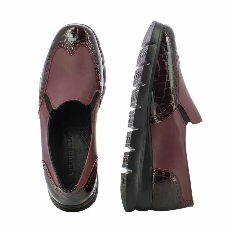 Дамски Ежедневни VERONELLA – 045-5746 BORDO — снимка 4