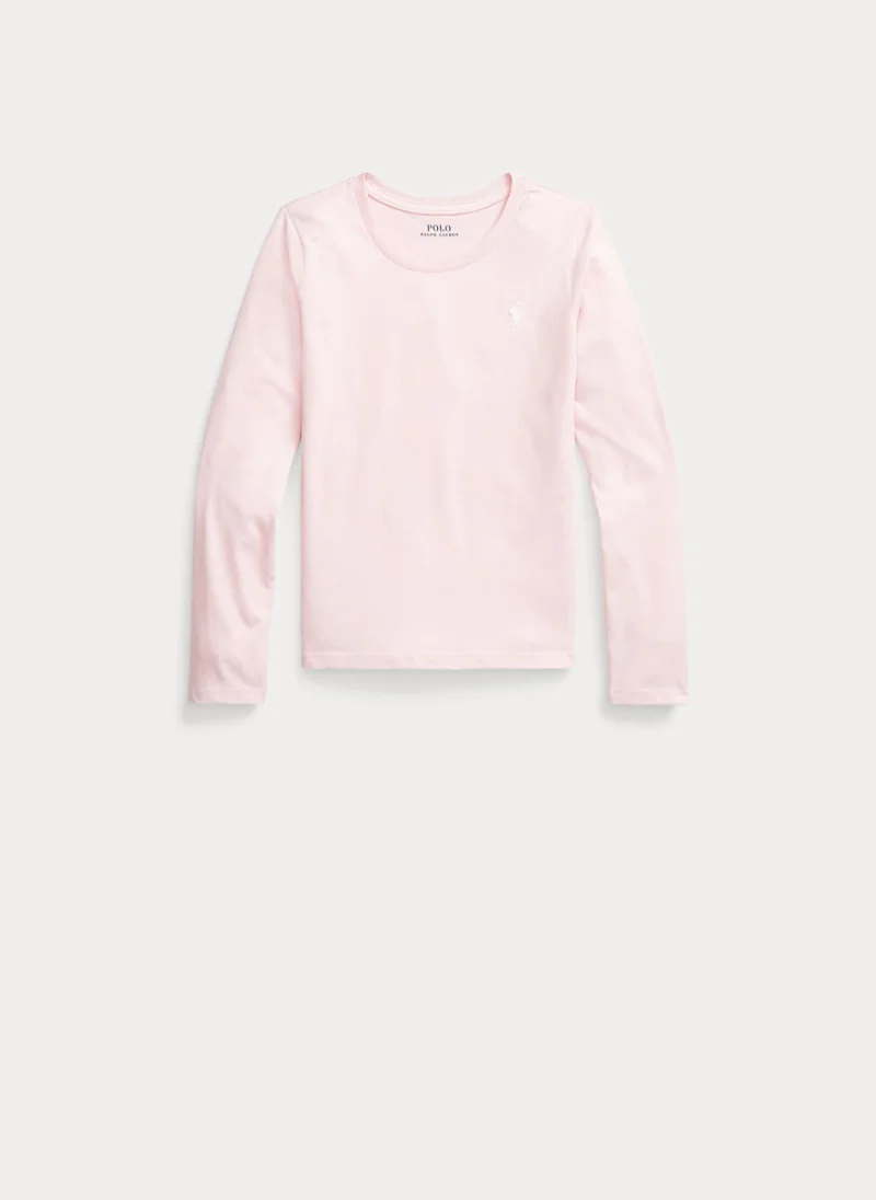 Блуза с лого бродерия Ralph Lauren Kids 7-14