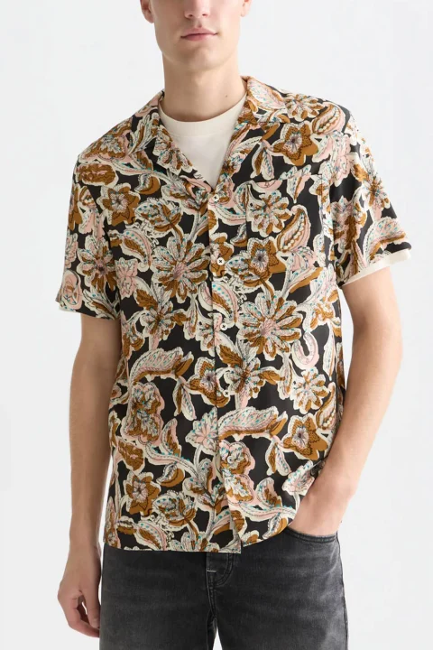 Риза Printed Viscose Regular Fit 183059 210 lucky bandana multi — снимка 2