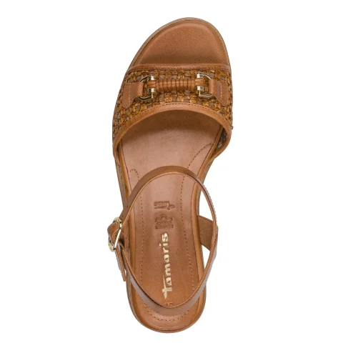 Дамски Сандали На Платформа TAMARIS – 1-28215-46-305 COGNAC — снимка 5