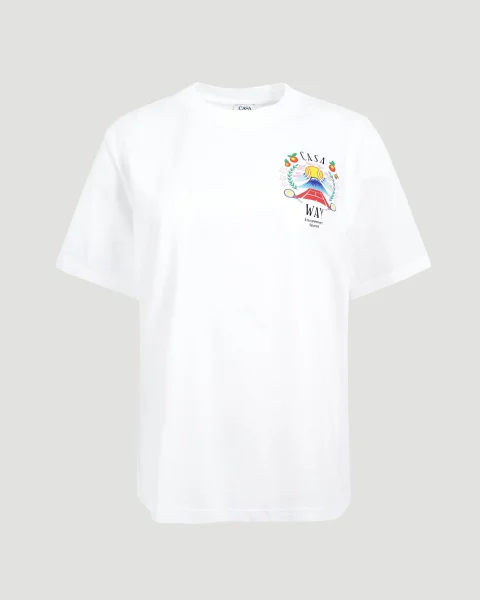 Women's Casa Way Mountain Short-Sleeve T-Shirt in White