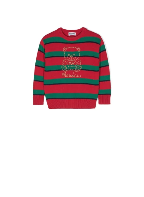 Пуловер с бродерия 'Teddy Bear' Moschino Kids