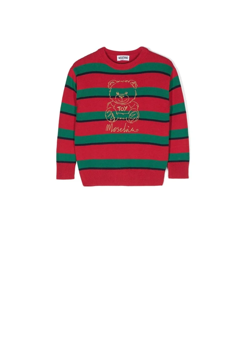 Пуловер с бродерия 'Teddy Bear' Moschino Kids