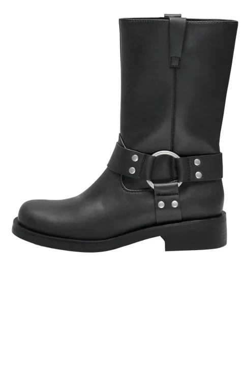 Боти Onlbax-1 Pu Biker Boot 15329812 C-N10 black
