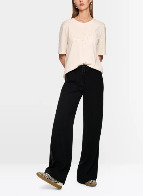 Тишърт с бродерия Marc Cain Sports — снимка 4