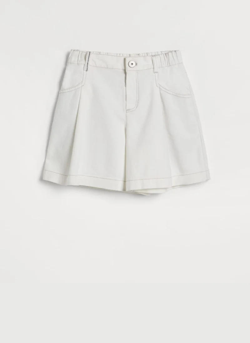 Къс панталон от деним Brunello Cucinelli Kids 6