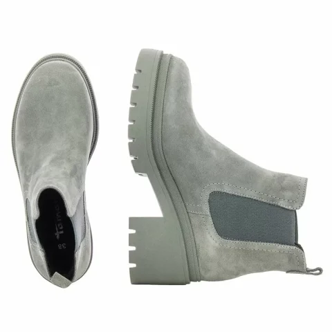 Дамски Боти На Ток TAMARIS – 1-25459-41 200 GREY — снимка 5