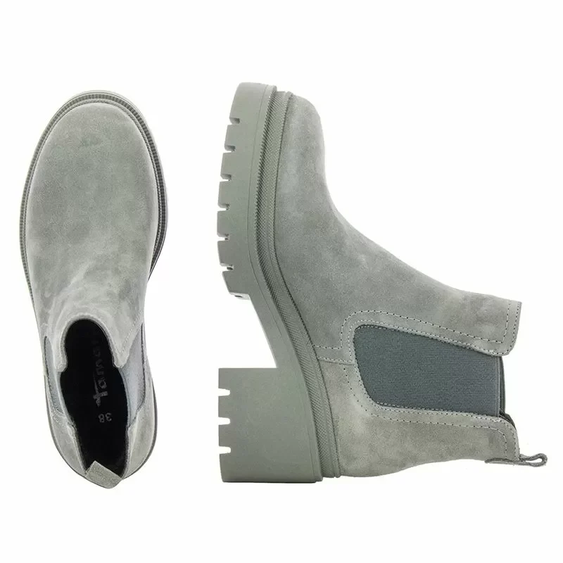 Дамски Боти На Ток TAMARIS – 1-25459-41 200 GREY — снимка 5