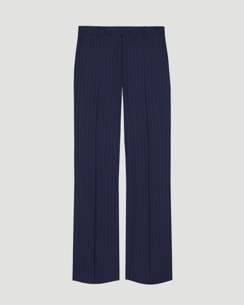 Striped Tailored Pants in Wool