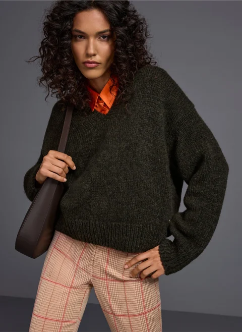 Пуловер с алпака Marc Cain Collections — снимка 7