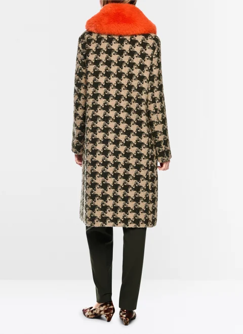 Палто с вълна 'Houndstooth' Marc Cain Collections — снимка 3
