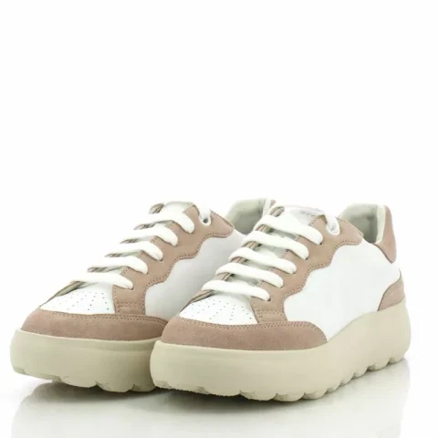 Дамски Сникърс GEOX – D55TCA D SPHERICA EC4.1 WHITE/NUDE — снимка 3