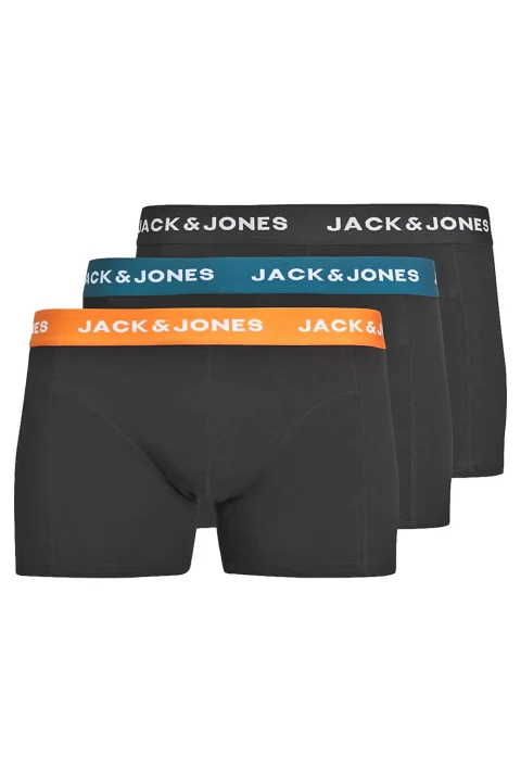 Бельо (Pack of 3) Jacjonas Solid Trunks 3 Pack 12259087 C-N10 black