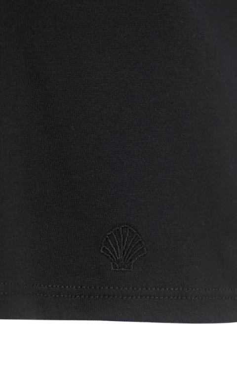Basiluzzo LDS Boxy Fit T-Shirt in Black — снимка 2