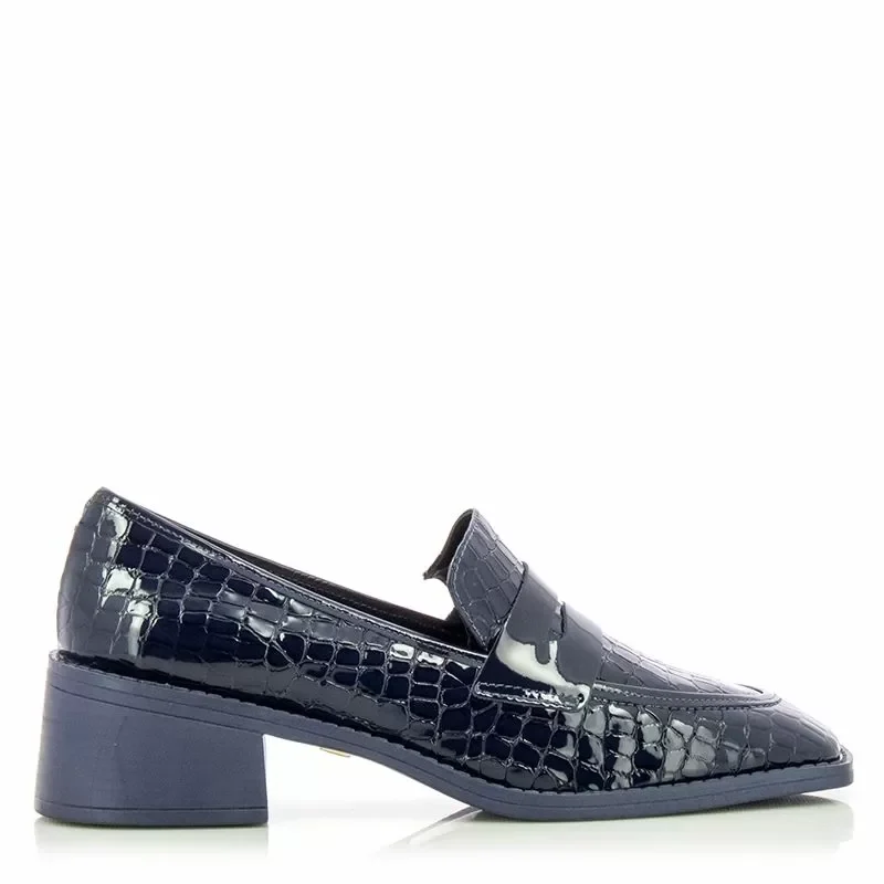 Токчета DONNA ITALIANA – 11405-753-858 CROCO LUX DEEP BLUE MA