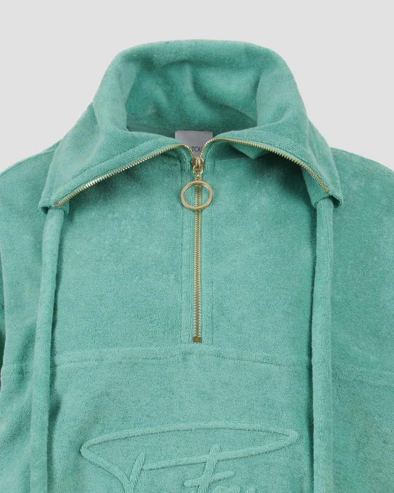 Sweatshirt in Mint Green — снимка 2